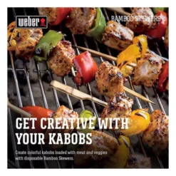 Weber Bamboo Skewer Set 25pc -Weber 07792402194 1