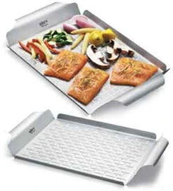 Weber 6435 Stainless Steel Grilling Pan -Weber 76237 6435c 34006.1648504488