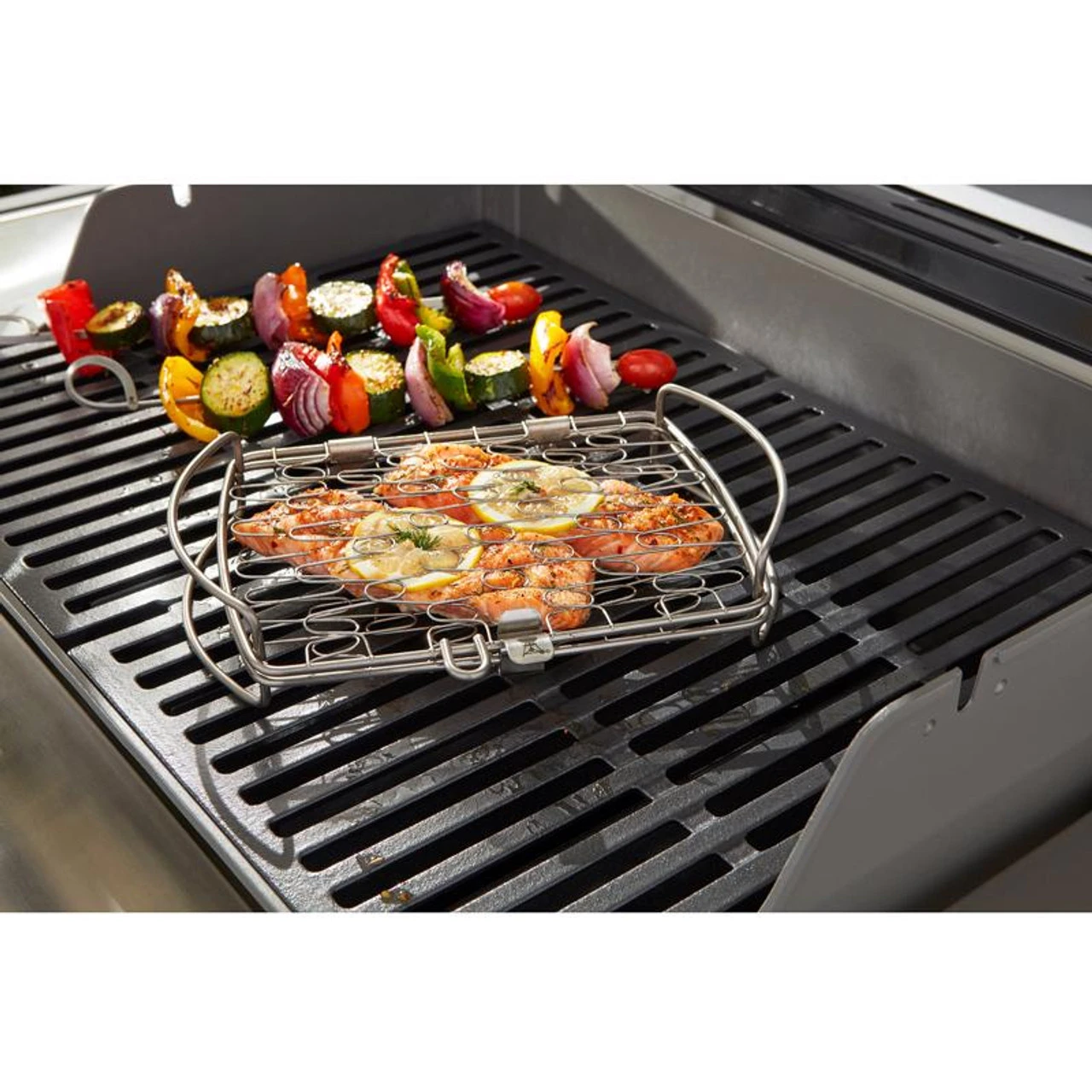 Weber 6470 Grill Basket Stainless Steel 4 Weber 6470 Grill Basket Stainless Steel - Image 2