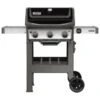 Weber Spirit II E310 Gas Grill, 30,000 Btuhr BTU, Liquid Propane, 3 Burner, Smoker Included No, Black