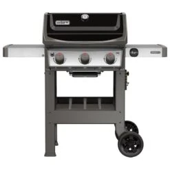 Weber Spirit II E310 Gas Grill, 30,000 Btuhr BTU, Liquid Propane, 3 Burner, Smoker Included No, Black