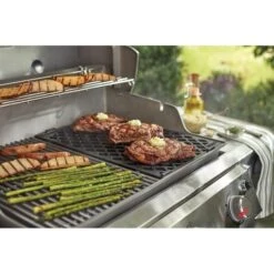 Weber Sear Grate, 188 In L, 129 In W, Cast Iron, EnamelCoated