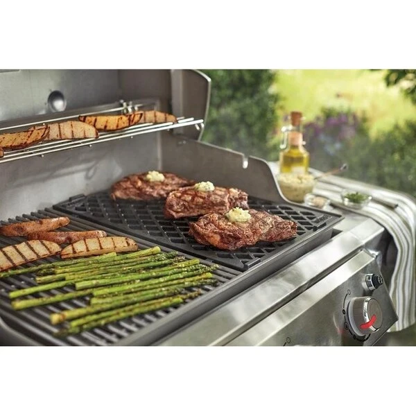 Weber Sear Grate, 188 In L, 129 In W, Cast Iron, EnamelCoated 3 Weber Sear Grate, 188 In L, 129 In W, Cast Iron, EnamelCoated