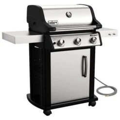 Weber Spirit Gas Grill, 32,000 Btu BTU, Natural Gas, 3 Burner, 424 Sqin Primary Cooking Surface