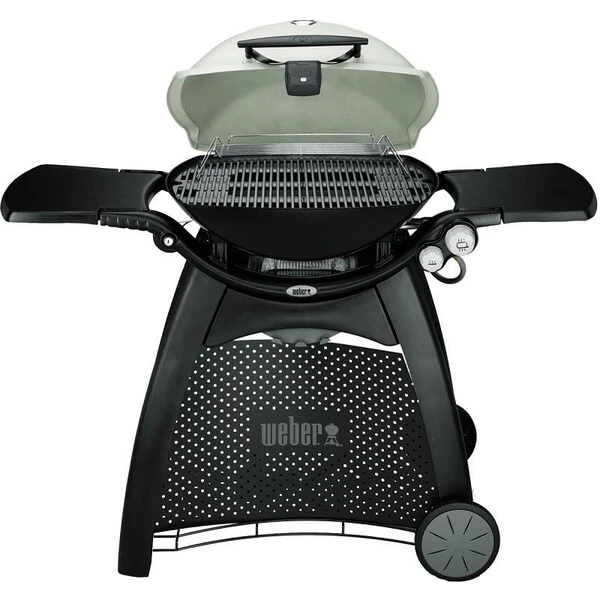 Weber Q 3200 Series Gas Grill, 21700 Btuhr BTU, Liquid Propane, 2 Burner, Aluminum Body, Titanium 3 Weber Q 3200 Series Gas Grill, 21700 Btuhr BTU, Liquid Propane, 2 Burner, Aluminum Body, Titanium