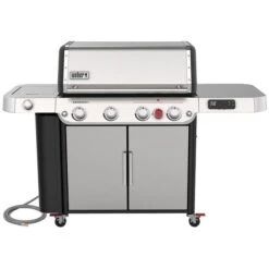 Weber GENESIS SPX435 Series Smart Gas Grill, 42,000 Btu, Natural Gas, 3Burner, Enclosed Cabinet Storage