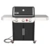 Weber GENESIS E325s Series Gas Grill, 39,000 Btu, Natural Gas, 3Burner, Enclosed Cabinet Storage, Black