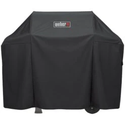 Weber Premium Grill Cover, 51 In W, 177 In D, 42 In H, Polyester, Black
