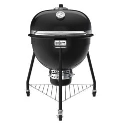 Weber Summit Kamado E6 Charcoal Grill, 2Grate, 452 Sqin Primary Cooking Surface, Black