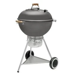 Weber 70th Anniversary Series Kettle Charcoal Grill, 363 Sqin Primary Cooking Surface, Hollywood Gray