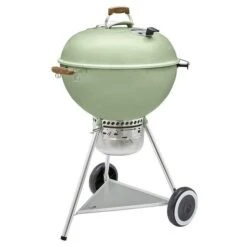 Weber 70th Anniversary Series Kettle Charcoal Grill, 363 Sqin Primary Cooking Surface, Diner Green