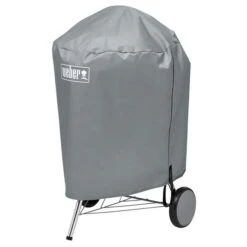 Weber Grill Cover, 2812 In W, 23 In H, Polyester, Gray