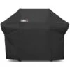 Weber Grill Cover, 67 In W, 48 In H, Polyester, Black